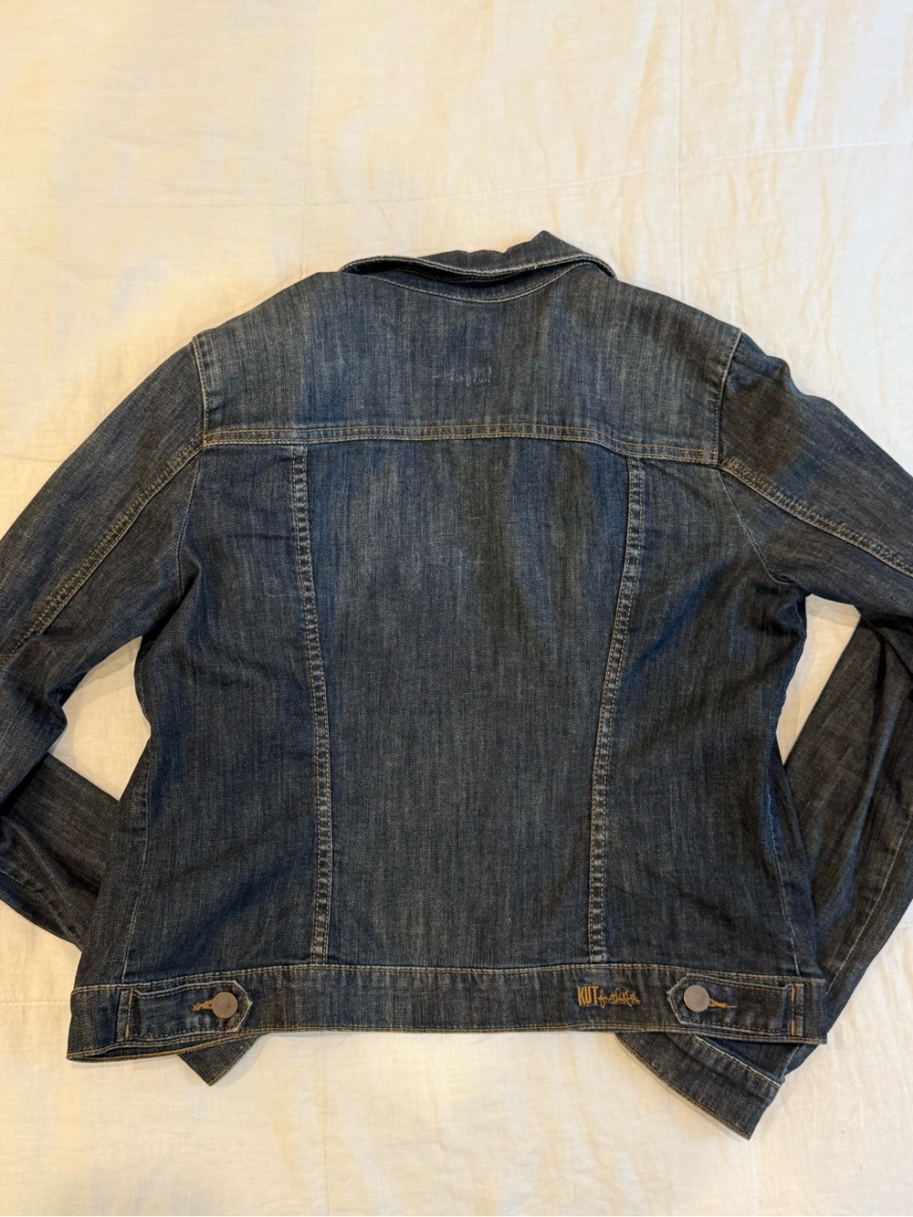 Kut from the Kloth Medium Blue Denim Jacket - Picture 6 of 7